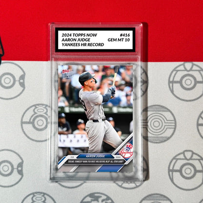 Graded 10 Aaron Judge - 2024 MLB TOPPS NOW® Card 416 Yankees HR All Star Baseball,Football