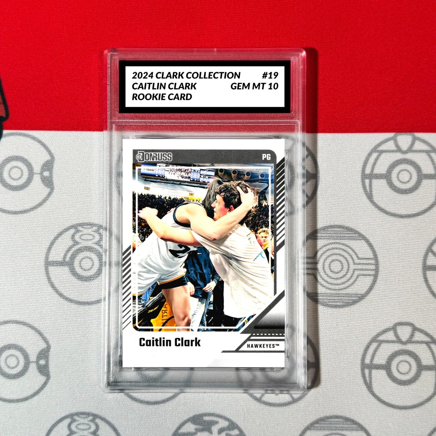 Graded 10 Caitlin Clark Rookie Card RC 2024 Panini Donruss Clark Collection #19 Basketball