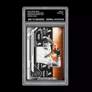 Graded 10 Munetaka Murakami 2025 MLB Topps NOW Card OS-11 RC Rookie Presale Baseball