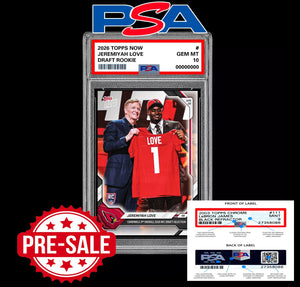 PSA 10 Jeremiyah Love RC Rookie 2026 Topps Now Cardinals - Presale Football