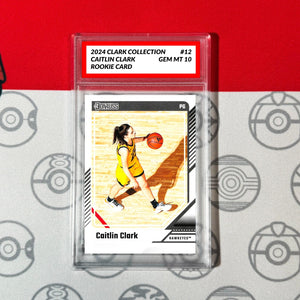 Graded 10 Caitlin Clark Rookie Card RC 2024 Panini Donruss Clark Collection #12 Basketball
