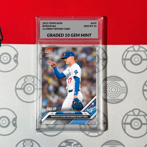 Graded 10 River Ryan - 2024 MLB TOPPS NOW Card 459 Debut RC Rookie Card Baseball,Football