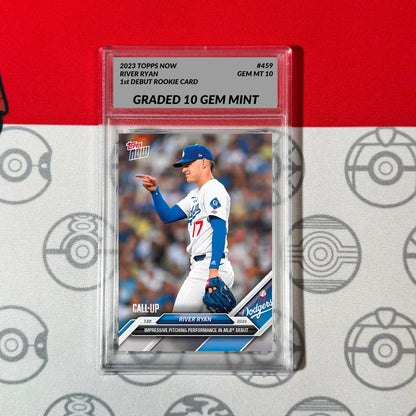 Graded 10 River Ryan - 2024 MLB TOPPS NOW Card 459 Debut RC Rookie Card Baseball,Football