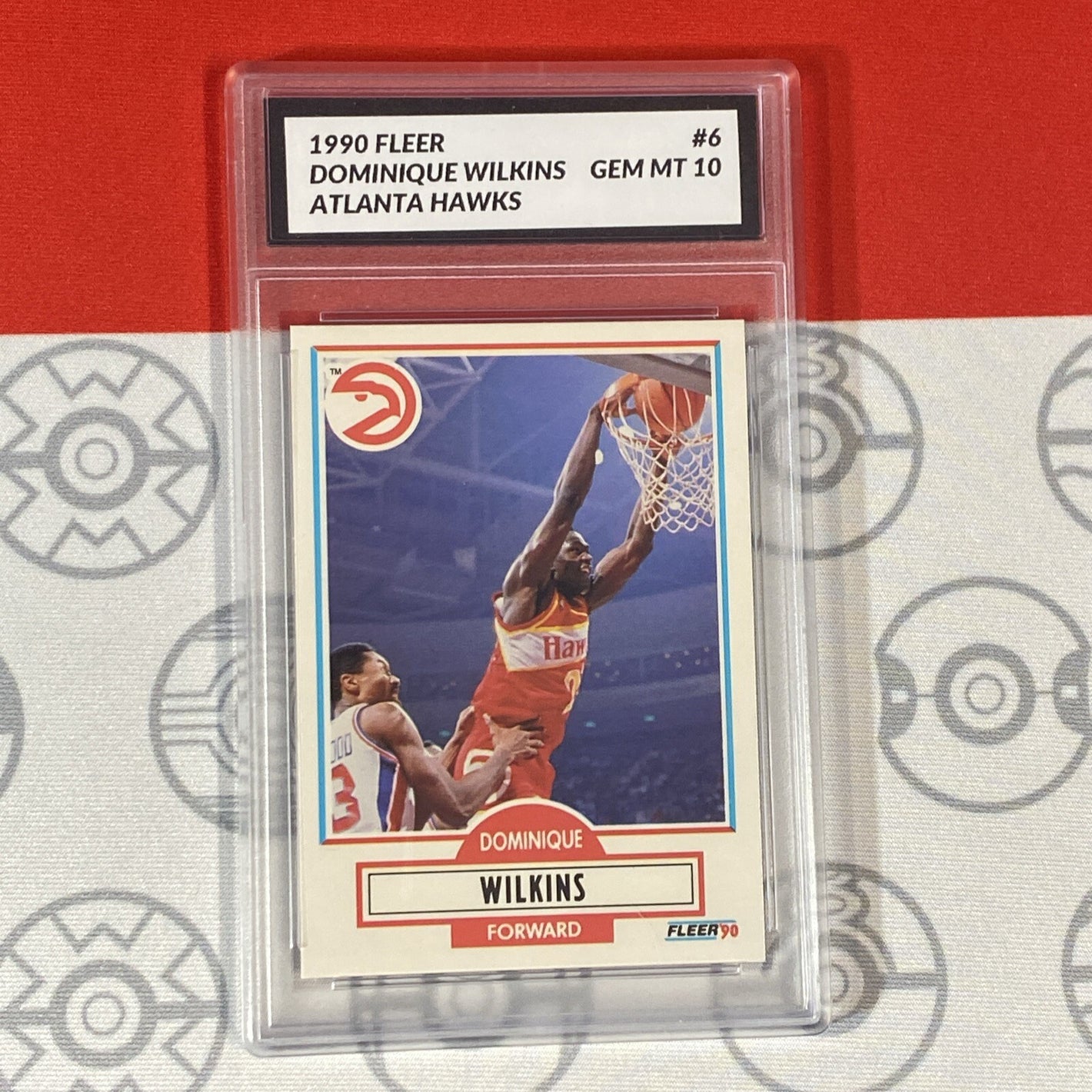 Graded 10 1990 Fleer Jacques Dominique Wilkins Card 6 MINT Hawks HOF GEM MINT Basketball