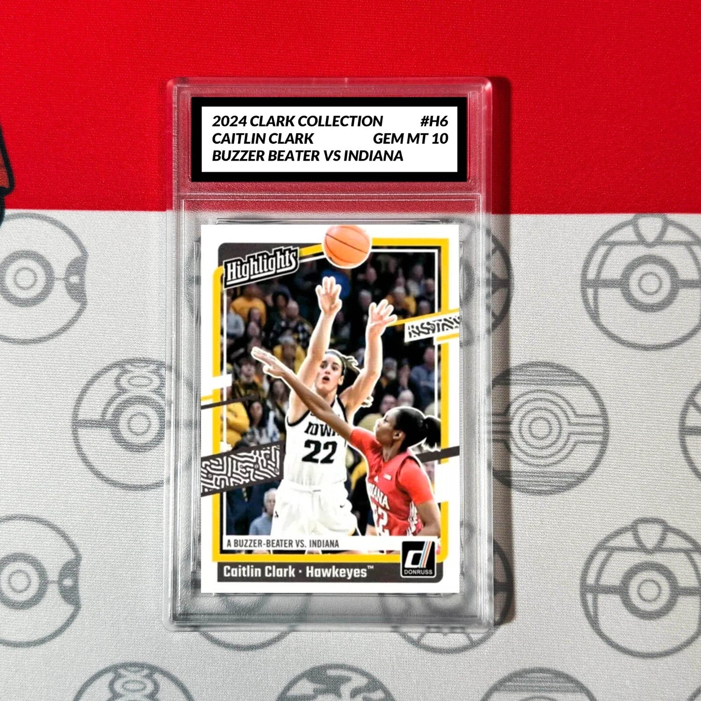 Graded 10 Caitlin Clark Rookie Card RC 2024 Panini Donruss Collection #H6 Basketball