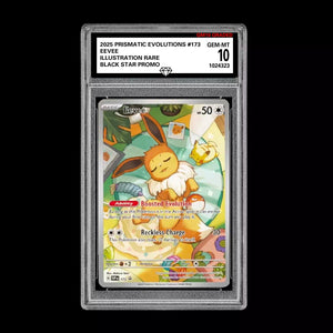 GM Graded 10 Eevee SVP 173 Elite Trainer Box Promo Pokemon Prismatic Evolutions