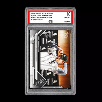 Graded 10 Munetaka Murakami 2025 MLB Topps NOW Card OS-11 RC Rookie Presale Baseball