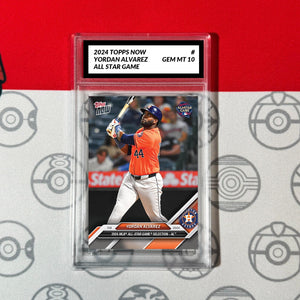 Graded 10 2024 Topps Now YORDAN ALVAREZ All Star  ASTROS Baseball