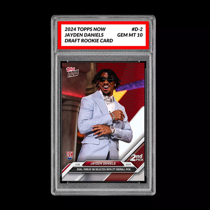 2024 Jayden Daniels RC TOPPS NOW Rookie Card #D-2 NFL Draft Washington Graded 10 Football