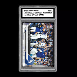 Graded 10 2025 Topps Now Shohei Ohtani Dodgers World Series 10/17 #883 Presale Baseball