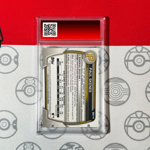 Graded 10 Paul Skenes RC 2023 1st Bowman CHROME Draft #BDC-14 Topps Rookie Card Baseball