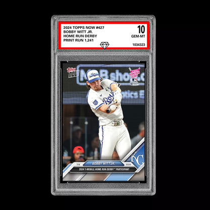 Graded 10 Bobby Witt Jr. 2024 Topps #427 Home Run Derby Kansas City Royals Baseball