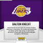 Graded 10 Dalton Knecht #123 LA Lakers Rookie RC 2024 Panini Instant NBA Basketball