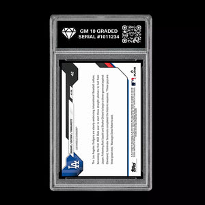 Graded 10 Ohtani Sasaki Yamamoto # 42 2026 Topps NOW Dodgers PRESALE Baseball