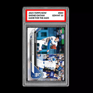 Graded 10 2025 Topps Now Shohei Ohtani 3 HR Game for the Ages 10/17 #884 Presale Baseball
