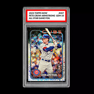 Graded 10 Pete Crow-Armstrong 2024 Topps #407 RC Rookie Card All Star Game Foil Baseball