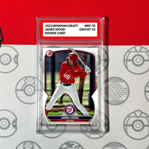 Graded 10 JAMES WOOD 2023 Bowman Paper BD-70 NATIONALS RC ROOKIE Baseball
