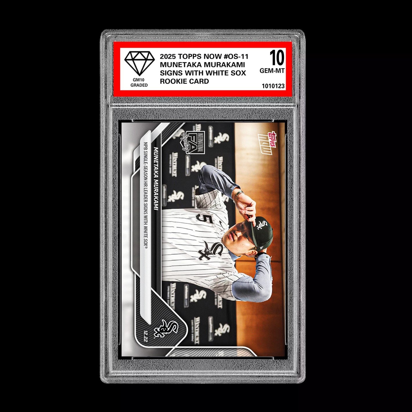 Graded 10 Munetaka Murakami 2025 MLB Topps NOW Card OS-11 RC Rookie Presale Baseball