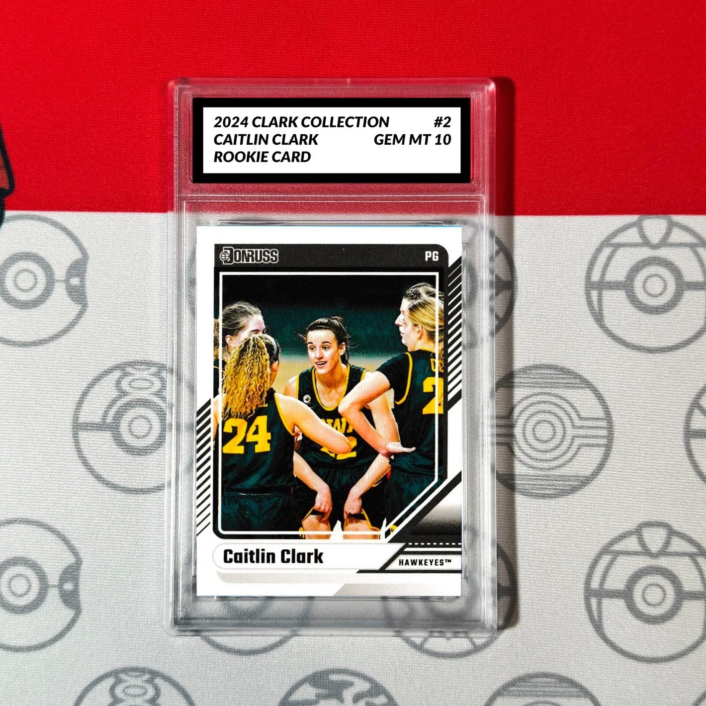 Graded 10 Caitlin Clark Rookie Card RC 2024 Panini Donruss Clark Collection #2 Basketball