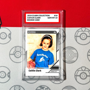 Graded 10 Caitlin Clark Rookie Card RC 2024 Panini Donruss Clark Collection #18 Basketball