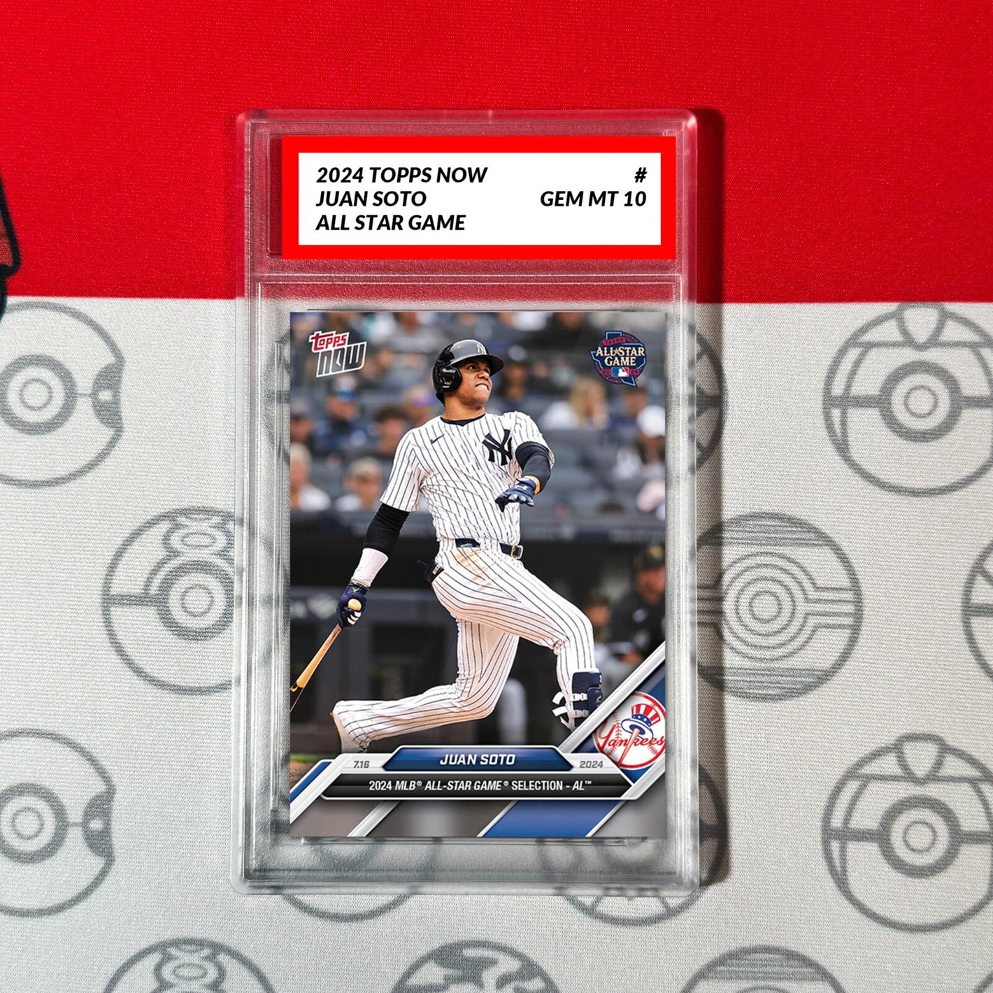 Graded 10 2024 Topps Now JUAN SOTO All Star NEW YORK YANKEES Baseball