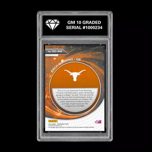 Graded 10 Arch Manning 2024 Panini Prizm Draft Picks #SO-AM RC Rookie Card Football