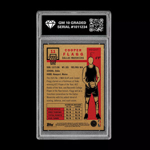 Graded 10 Cooper Flagg RC Rookie Card 2025-26 Topps Now Living Set Dallas  Basketball