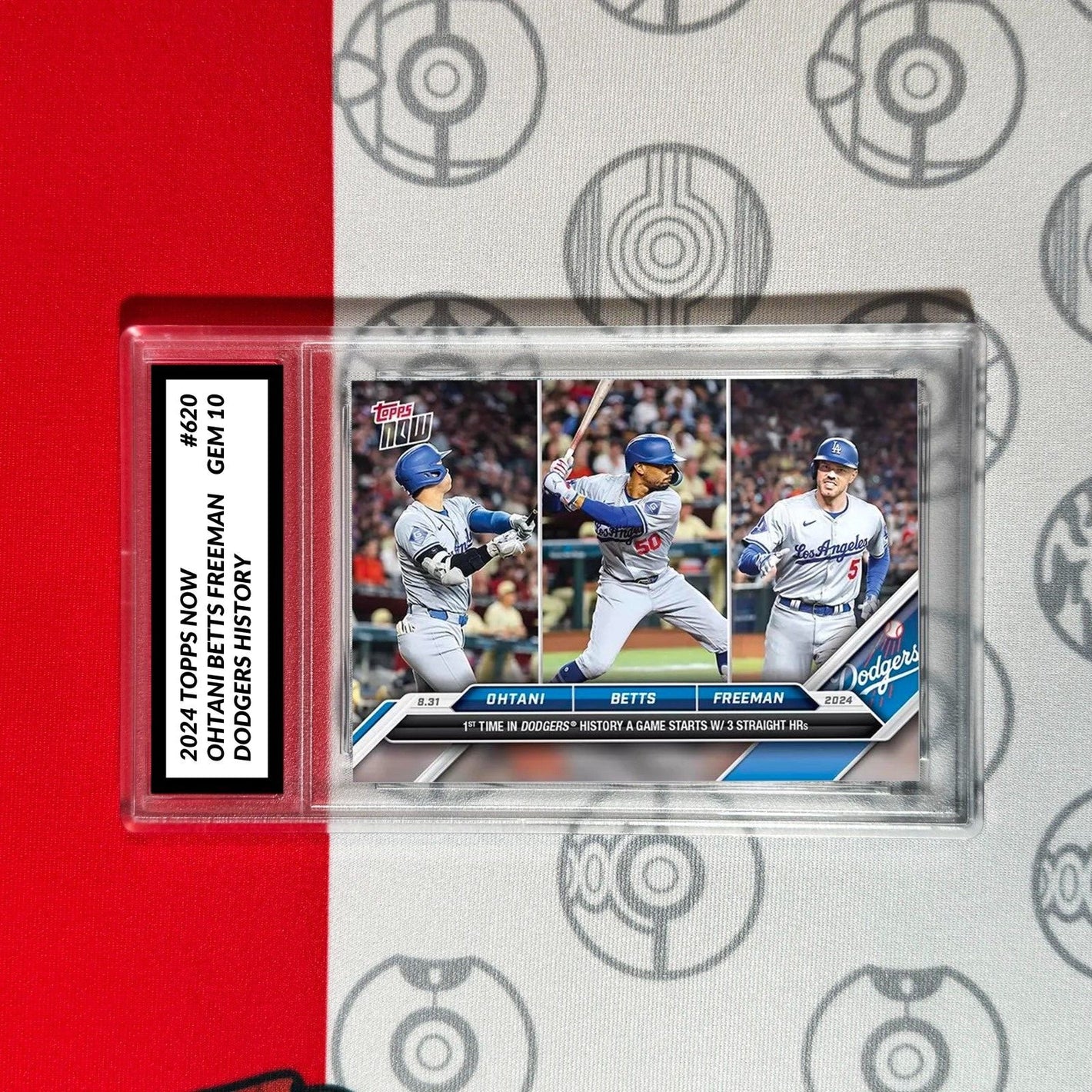 Graded 10 SHOHEI OHTANI MOOKIE BETTS FREEMAN #620 2024 TOPPS NOW Card Baseball