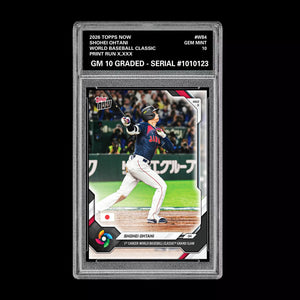 Graded 10 Shohei Ohtani 2026 Topps NOW #WB4 World Baseball Classic PRESALE Baseball