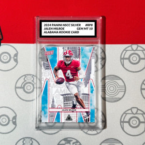 Graded 10 Jalen Milroe RC #RP8 Alabama 2024 Panini National Silver Pack Rookie MultiSport