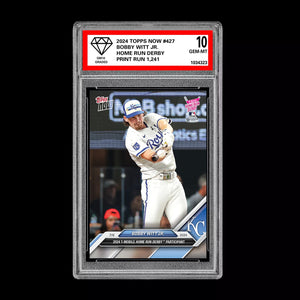 Graded 10 Bobby Witt Jr. 2024 Topps #427 Home Run Derby Kansas City Royals Baseball