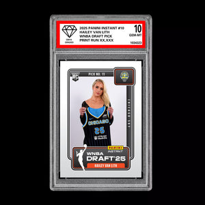 Graded 10 Hailey Van Lith 2025 Panini Instant Draft 1st RC Rookie Card CHICAGO  Basketball