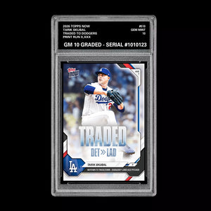 Graded 10 2026 Topps Now Tarik Skubal Traded to Dodgers #510 PRESALE Baseball