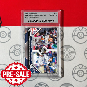 2024 Topps AARON JUDGE & SHOHEI OHTANI 50-HR Hitters WS #863 Graded 10 Baseball