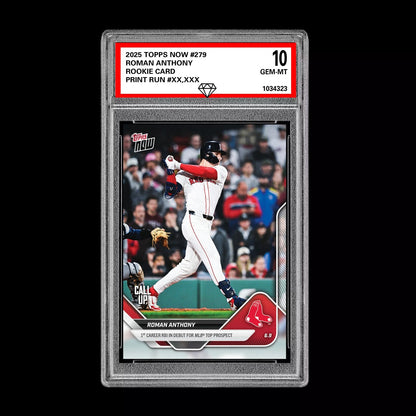 Graded 10 Roman Anthony Call-Up Red Sox Debut 2025 Topps NOW Card 279  Baseball