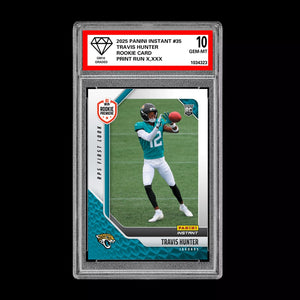 Graded 10 Travis Hunter #35 RC Rookie 2025 Panini Instant NFL RPS  Football