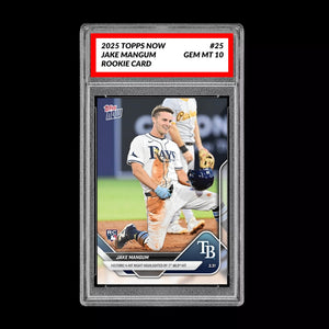 Graded 10 Jake Mangum #25 RC Rookie 2025 MLB TOPPS NOW Card Tampa  Baseball