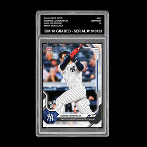 Graded 10 2026 Topps Now George Lombard Jr. Call Up Rookie Card RC #521 PRESALE Baseball