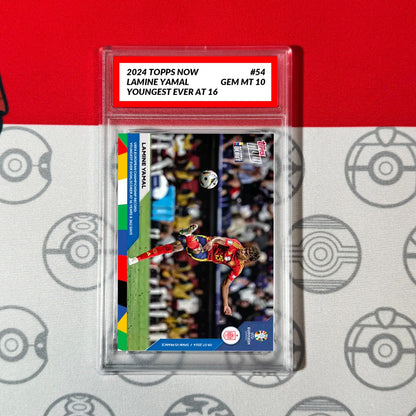 Graded 10 Lamine Yamal UEFA Championship EURO 2024 TOPPS NOW Card 54 Soccer