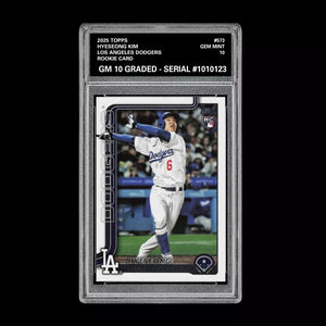 Graded 10 Hyeseong Kim Rookie Card #573 2025 Topps Series 2 Los Angeles Dodgers Baseball