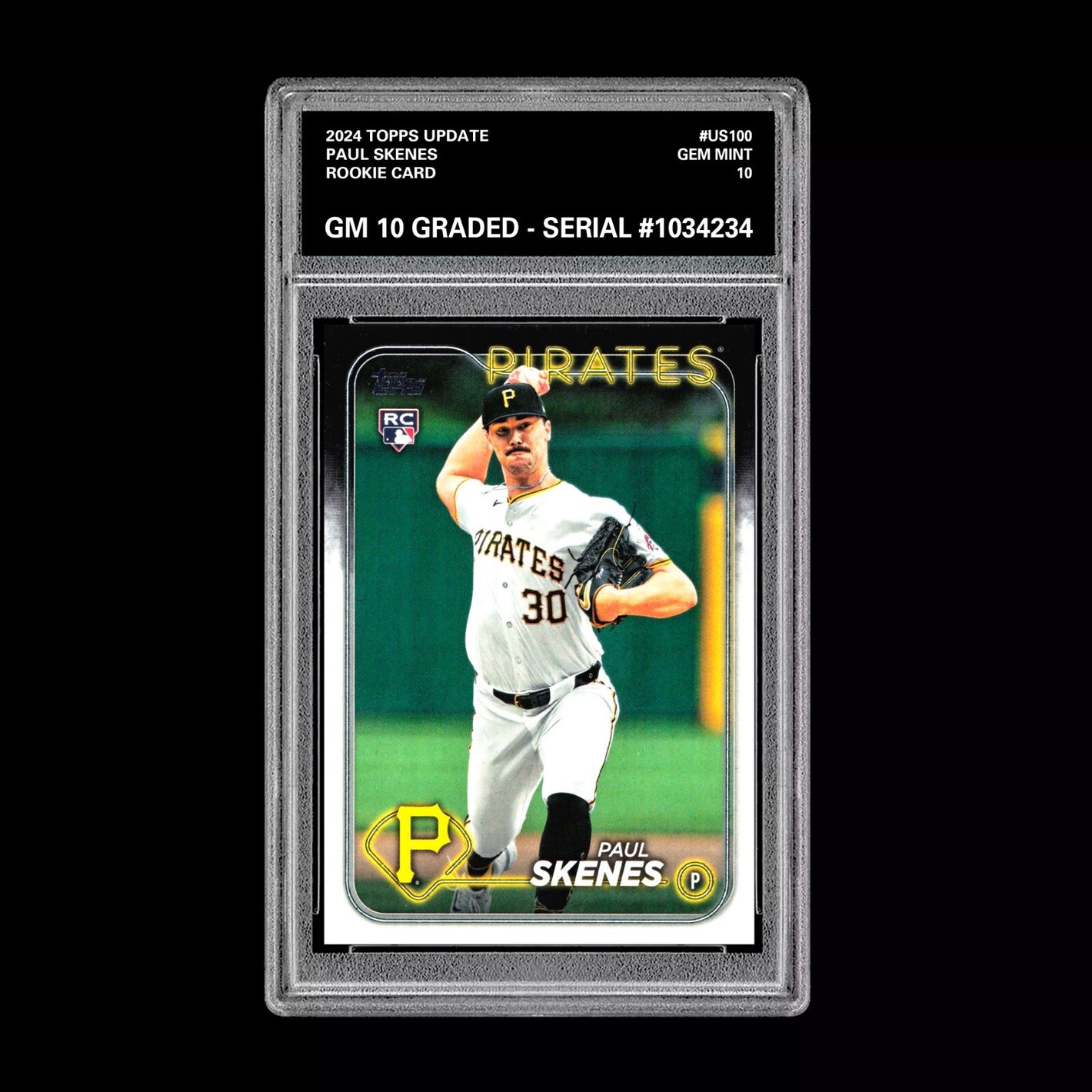 Graded 10 Paul Skenes Rookie Card 2024 MLB TOPPS UPDATE US100 Pirates RC Baseball
