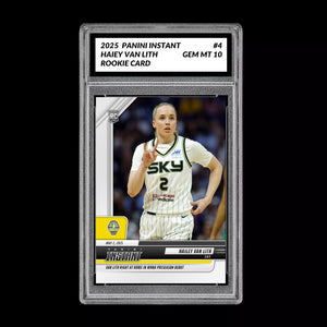 Graded 10 Hailey Van Lith #4 Chicago Sky 2025 Panini Instant RC Rookie  Basketball