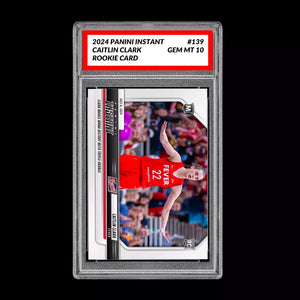 GRADED 10 Caitlin Clark #139 RC Rookie Card 2024 Panini Instant Indiana Fever Basketball
