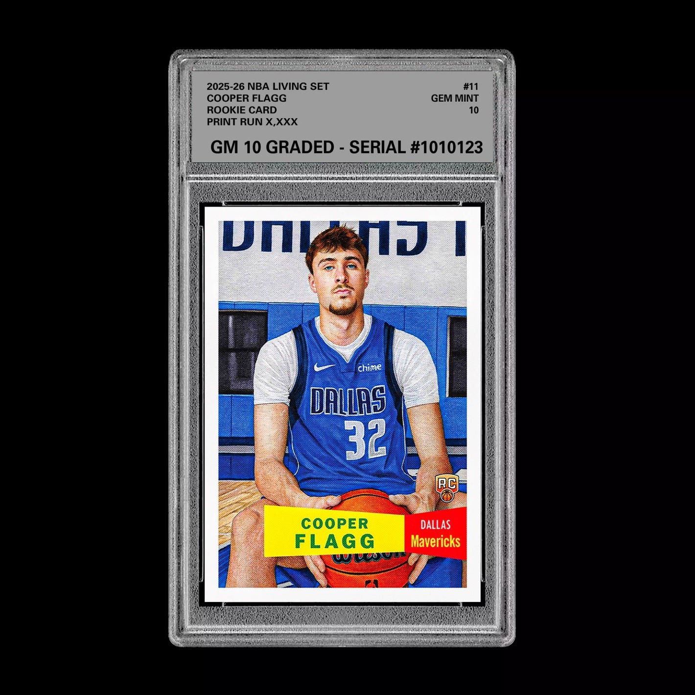 Graded 10 Cooper Flagg 2025-26 Living Set Rookie Card RC Dallas Maverick PRESALE Basketball