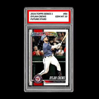 Graded 10 Dylan Crews #86 2026 Topps Series 1 Washington Nationals Baseball