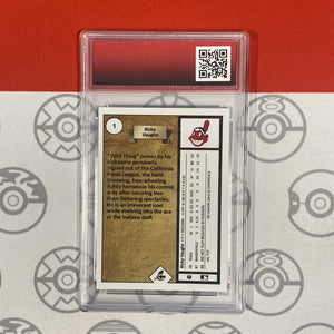 Graded 10 1989 UPPER DECK  Custom Ricky Vaughn Wild Thing Major League Rookie Baseball