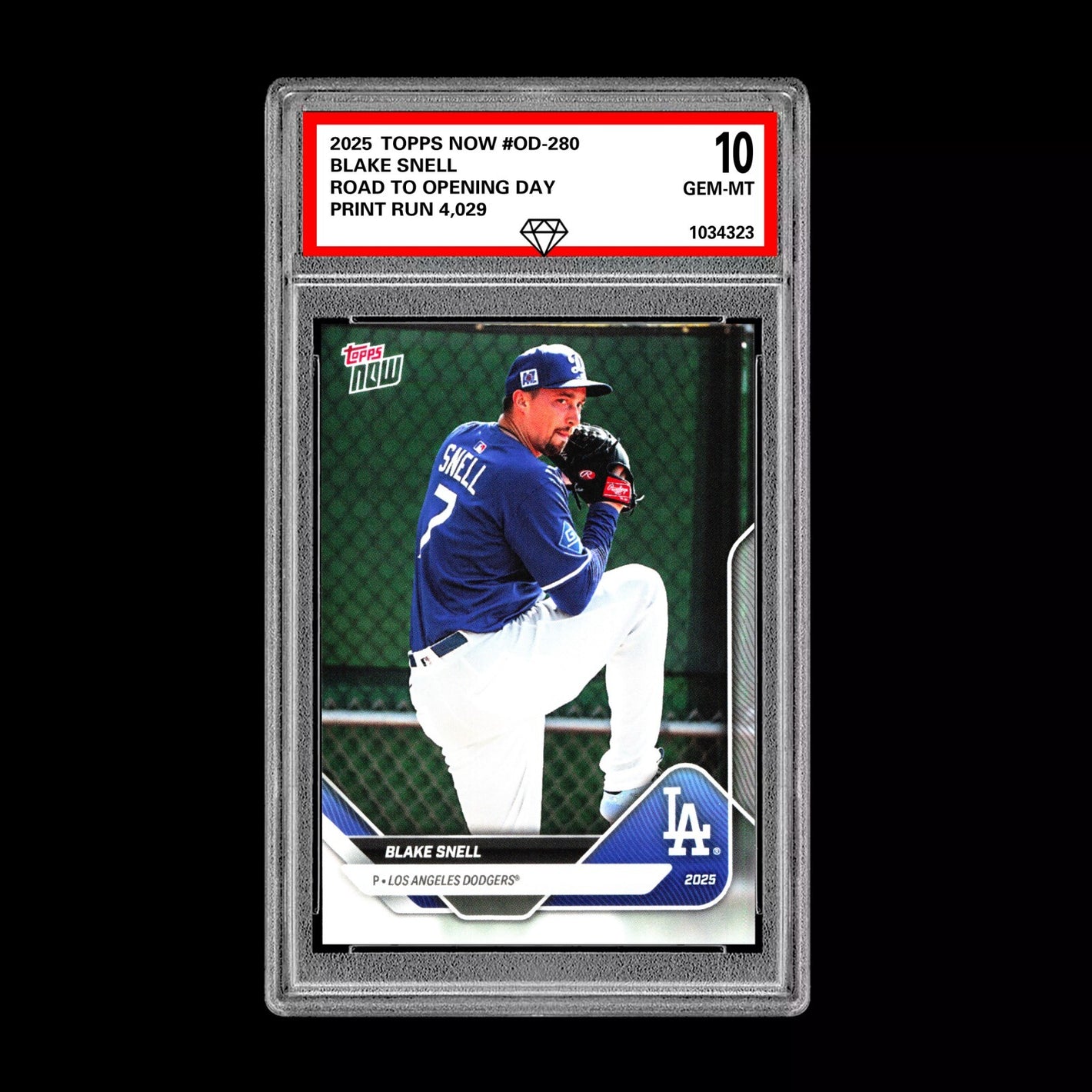 Graded 10 Blake Snell SP SSP 2025 Topps Now Road to Opening Day #OD-280 Baseball