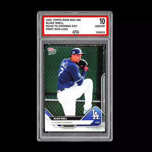 Graded 10 Blake Snell SP SSP 2025 Topps Now Road to Opening Day #OD-280 Baseball