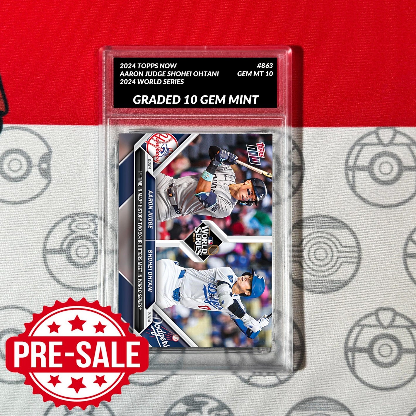 2024 Topps AARON JUDGE & SHOHEI OHTANI 50-HR Hitters WS #863 Graded 10 Baseball