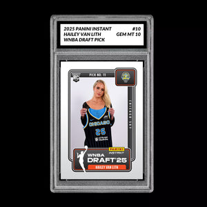 Graded 10 Hailey Van Lith 2025 Panini Instant Draft 1st RC Rookie Card CHICAGO  Basketball